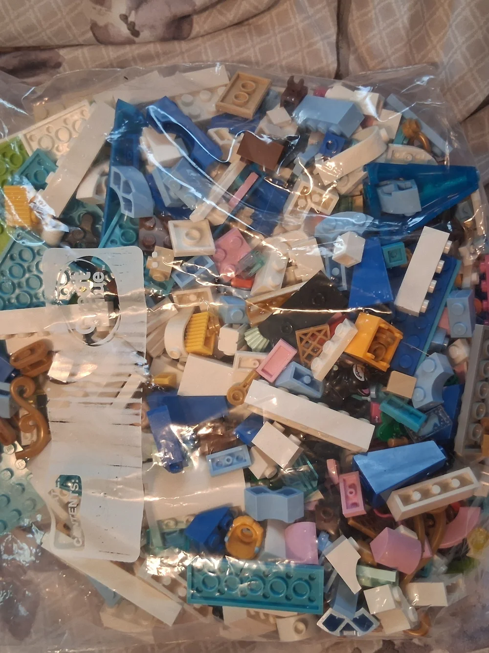 LEGO Disney Castle Set with Blue, White, Pink and Gold Accents